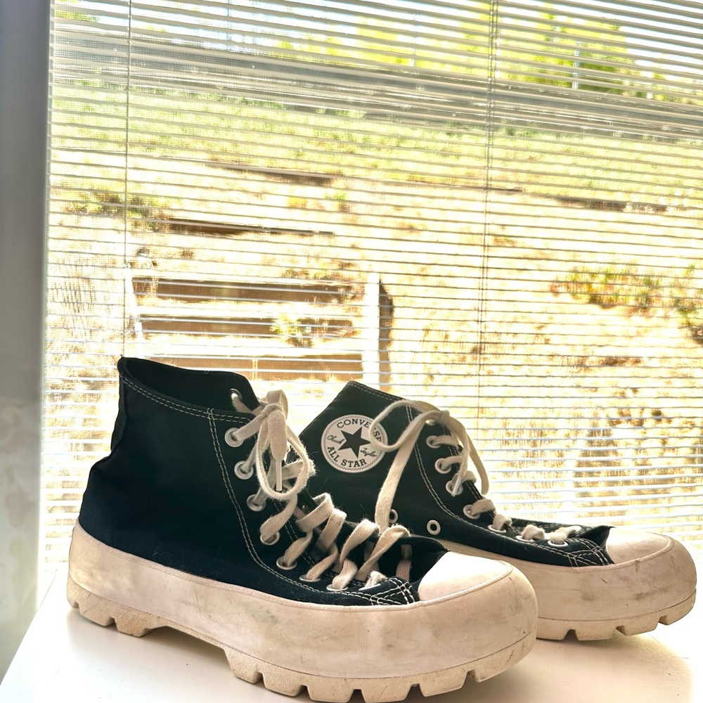 Converse Black and White platform Rugged High-Tops